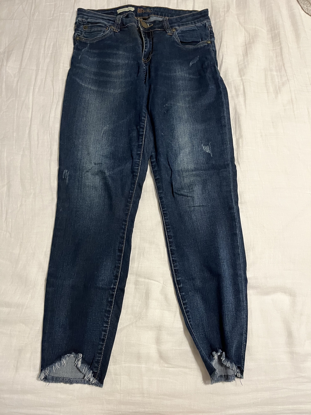 KUT from the Kloth Connie Ankle Skinny Jeans Blue Waist 6